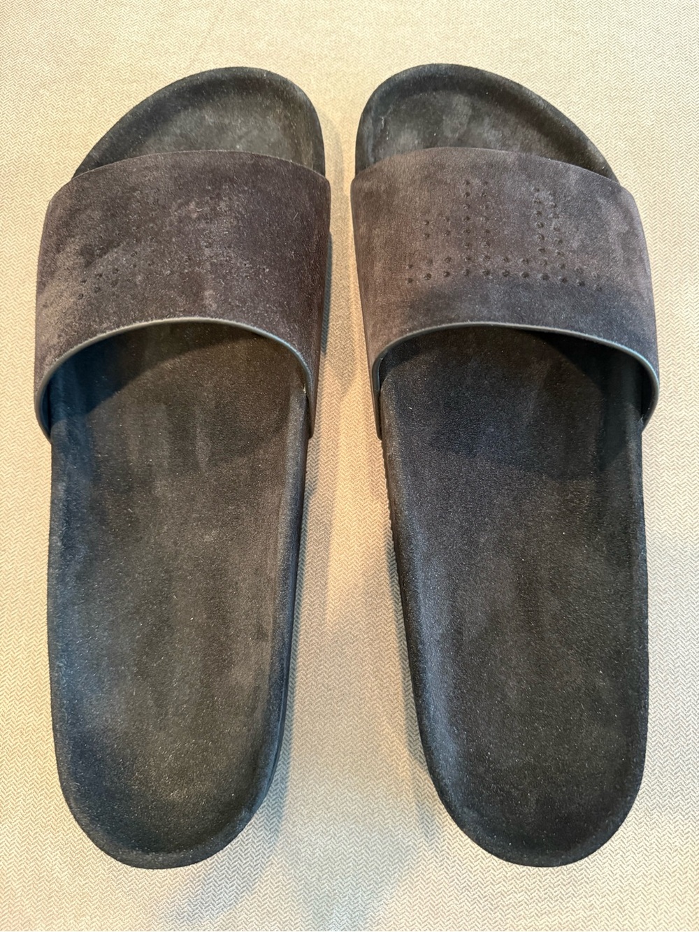 Tom Ford Black Suede Slide Sandals
